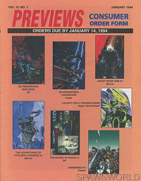 Previews January 1994 (Order Form)