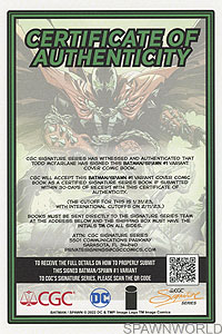 Certificate of Authenticity