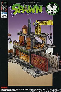 Spawn Series 1 Spawn Alley Playset Comic