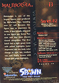 #13 Malebolgia (Back)