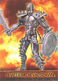 E1  Pewter Medieval Spawn / Gold Clown (Front)
