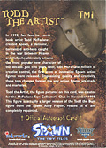 TM1 Spawn the Artist Autograph Card (Red Ink, Back)